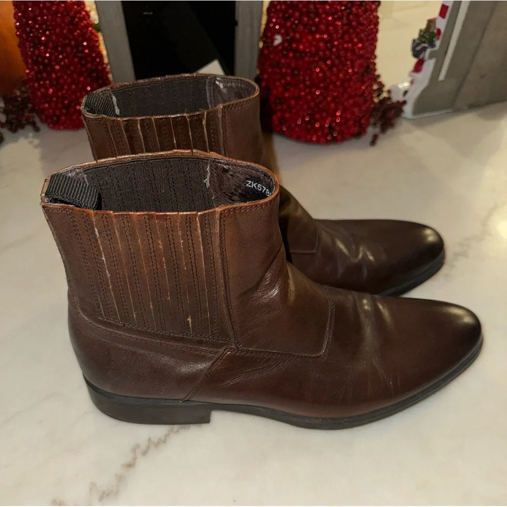 Men's Brown Leather Boots